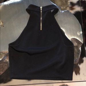 Black Dressy Crop Top